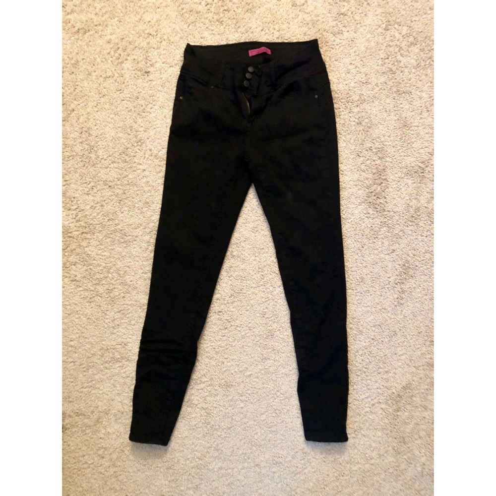 Black High-Waisted Skinny Jeans